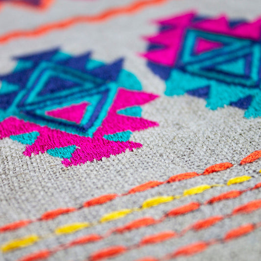 Cuscino rettangolare colorato