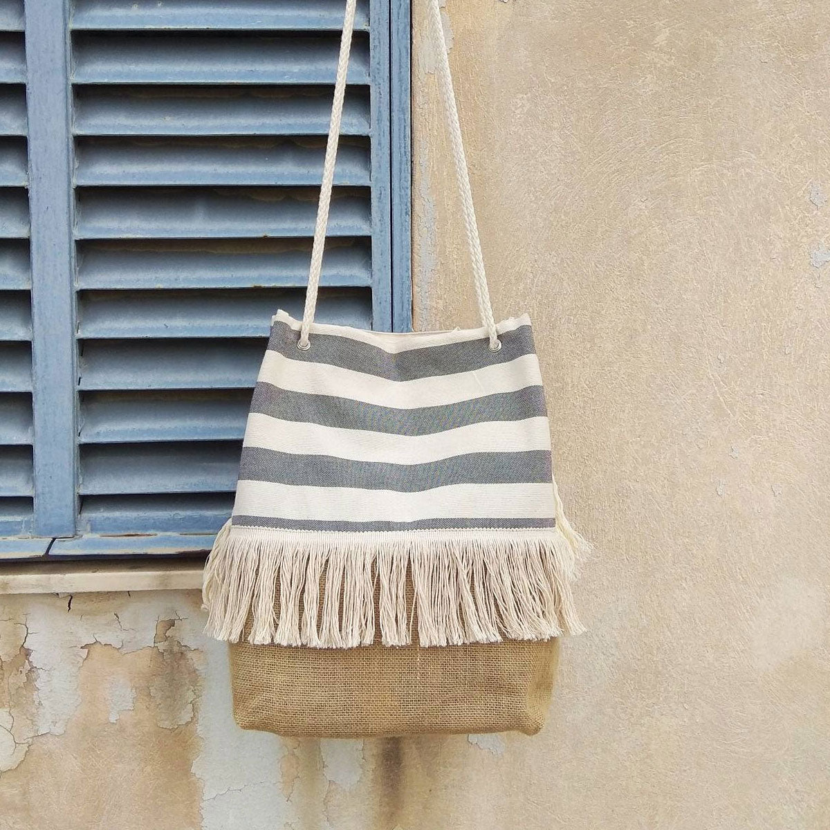 Borsa a righe