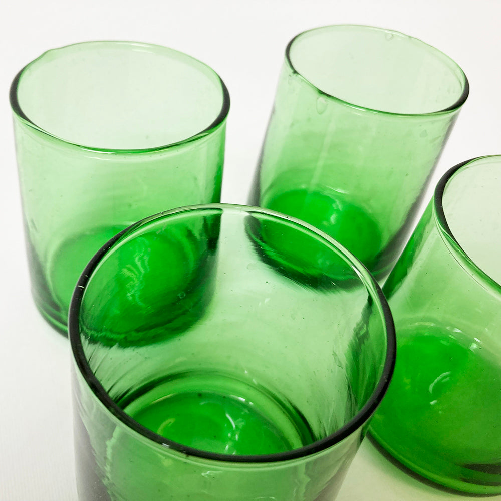 EDG Set 4 Bicchieri Verde Riga H12 cm EDG Set 4 Bicchieri Verde Riga H12 cm