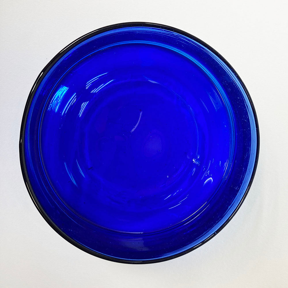 vetro soffiato blu