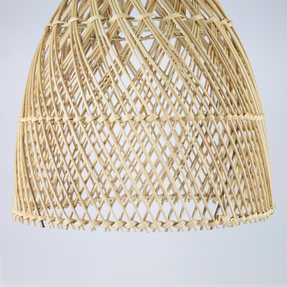lampada in vimini
