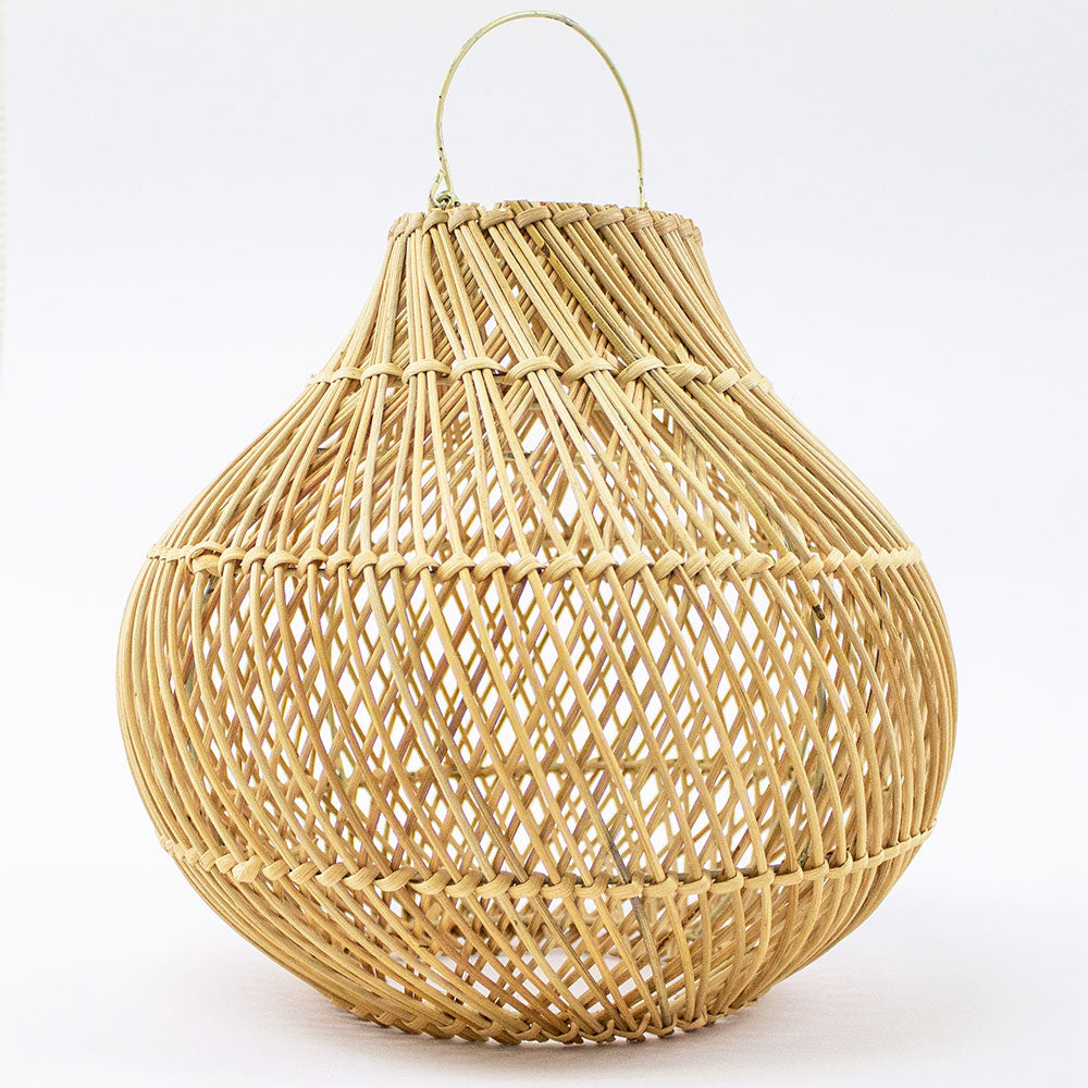 lampada in vimini