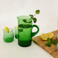 JELD - Set di 4 bicchieri di vetro soffiato verdi