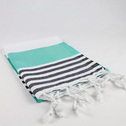 asciugamano sottile a righe