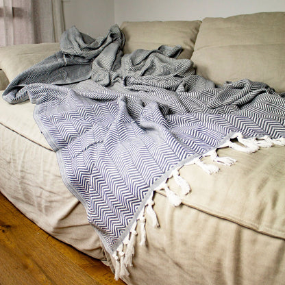 coperta matrimoniale decoro geometrico