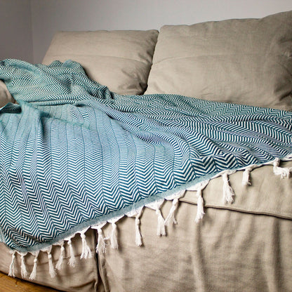 coperta matrimoniale verde