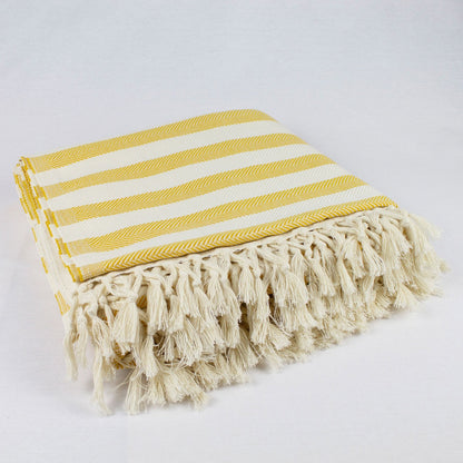 coperta matrimoniale leggera con frange