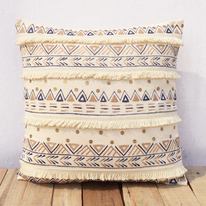 Cuscino decorativo quadrato color panna