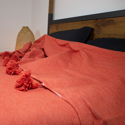 copriletto matrimoniale arancione