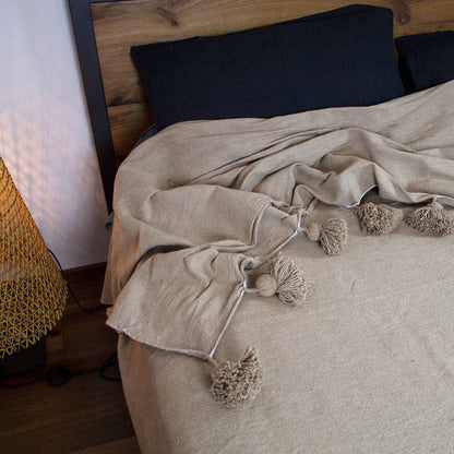 copriletto matrimoniale beige