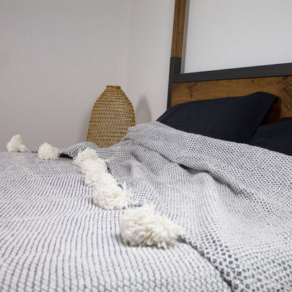 copriletto matrimoniale elegante in cotone 100%