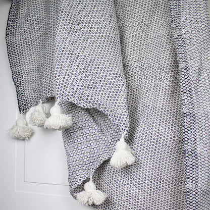 copriletto matrimoniale con pom pom