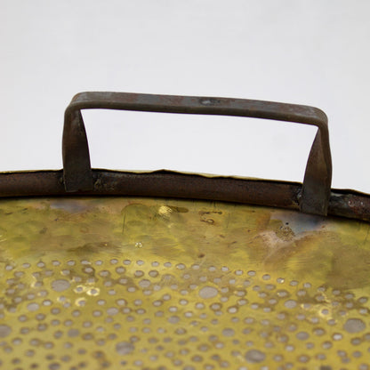 Lampada marocchina in ottone da parete con decoro geometrico