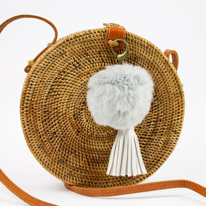 Borsa Bali classica con pom pom