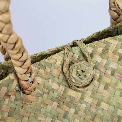 Chiusura borsa in paglia