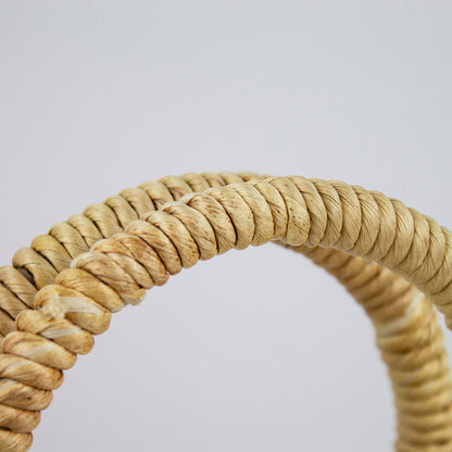 Manico borsa in paglia realizzata a mano