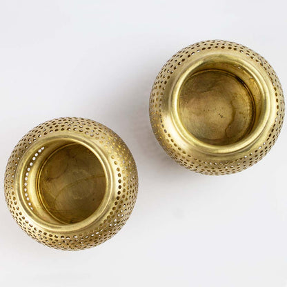 Lanterne portacandele in ottone