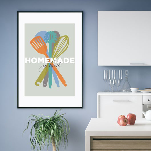 Poster cucina - Utensili colorati