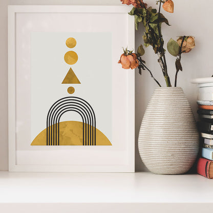 Decoro geometrico giallo