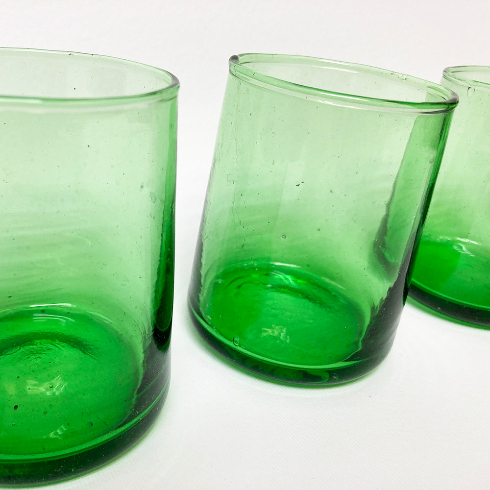 vetro soffiato verde