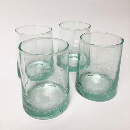 set vetro soffiato trasparente