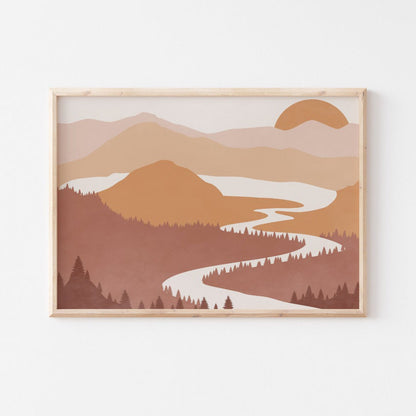 Poster orizzontale stile nordico