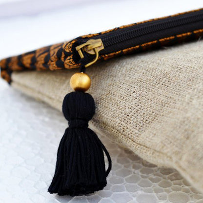 pochette decoro geometrico