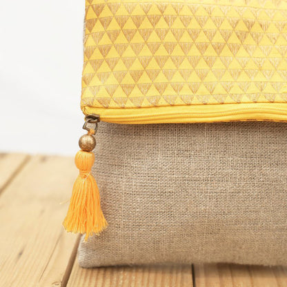 pochette elegante gialla