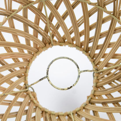 lampada sospensione rattan