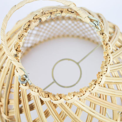 lampada sospensione rattan