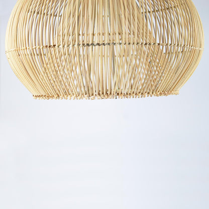 lampada sospensione rattan