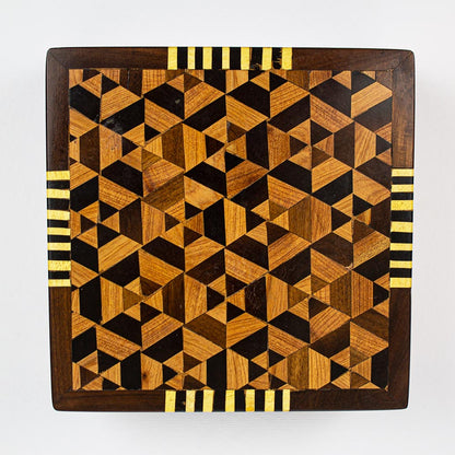 scatola portaoggetti in legno