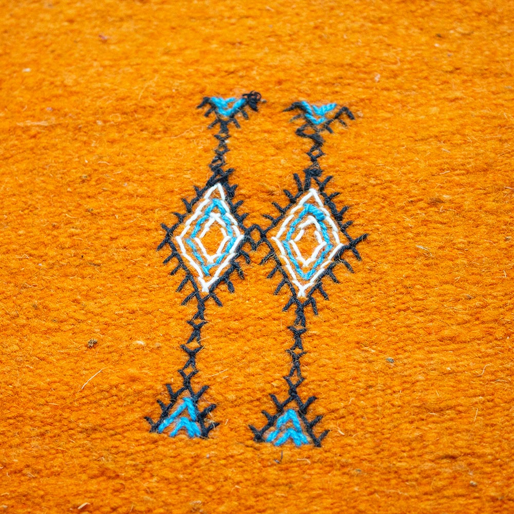 Tappeto passatoia kilim Marocco - arancione