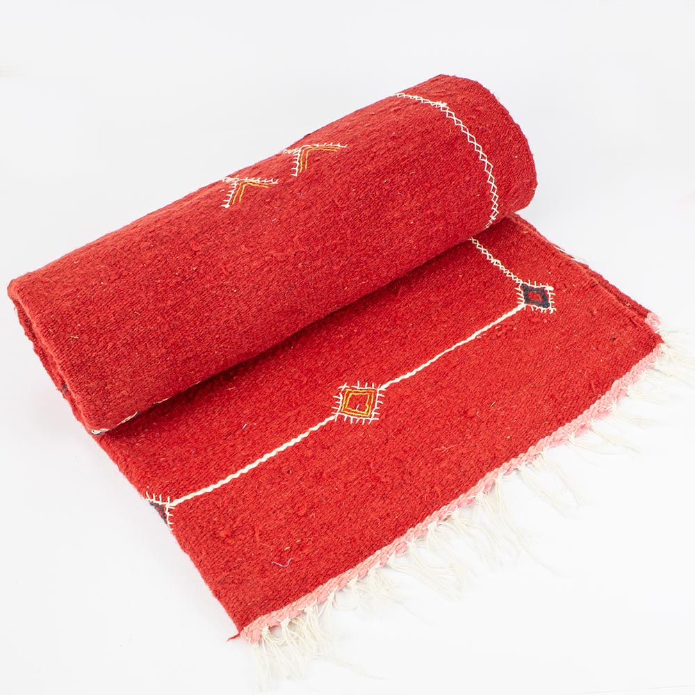 tappeto kilim rosso
