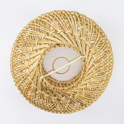 lampada sospensione rattan