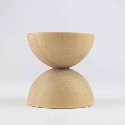 portacandela in legno