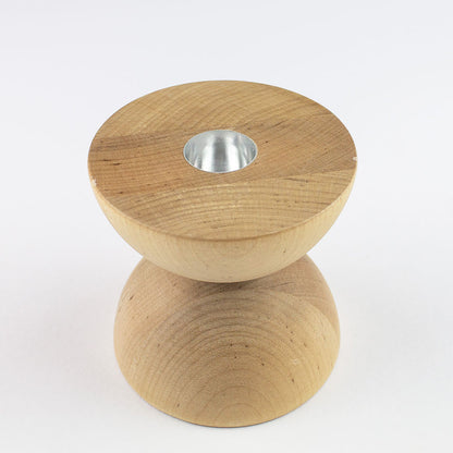 portacandele in legno