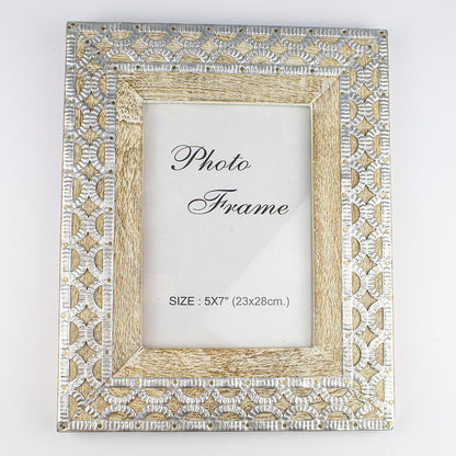 portafoto in legno shabby