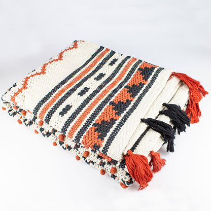 tappeto etnico in cotone