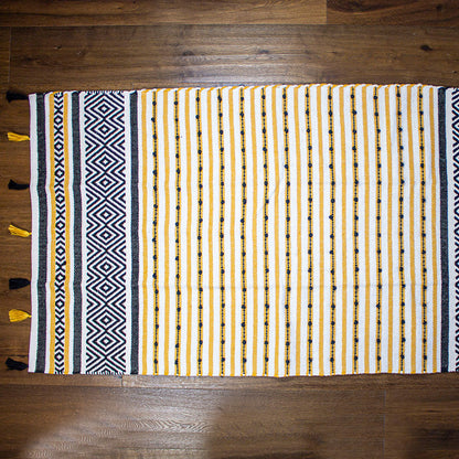 tappeto etnico in cotone