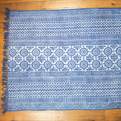 tappeto etnico in cotone