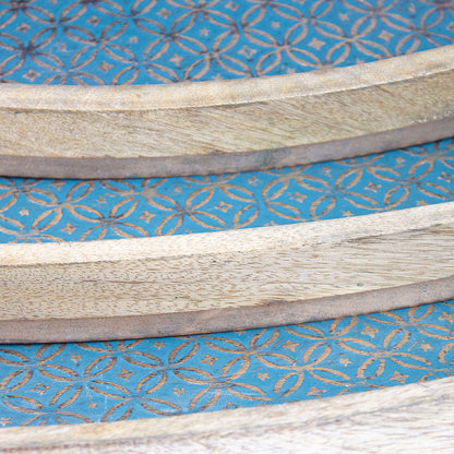 vassoio legno decorato